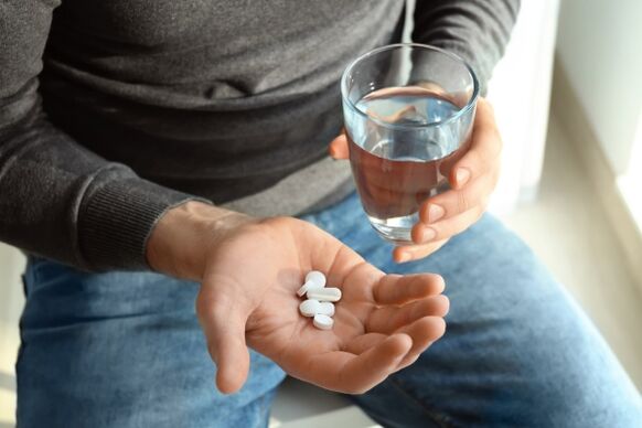 Taking medication for bacterial prostatitis